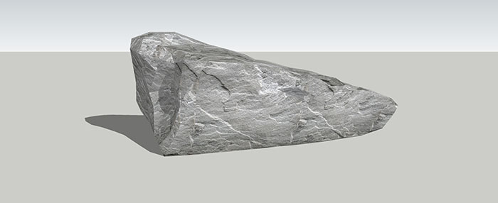 Small landscape garden design model