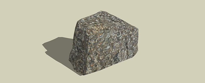 Small landscape garden design model