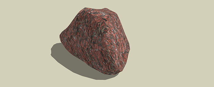 Small landscape garden design model