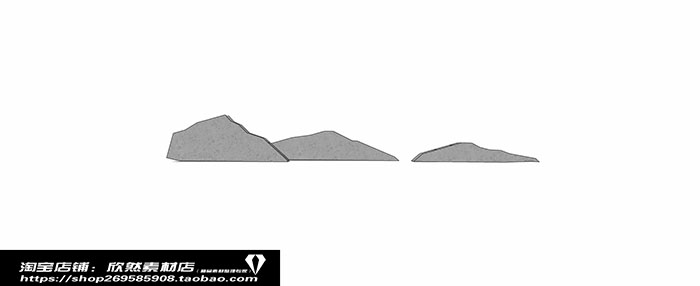 Small landscape garden design model