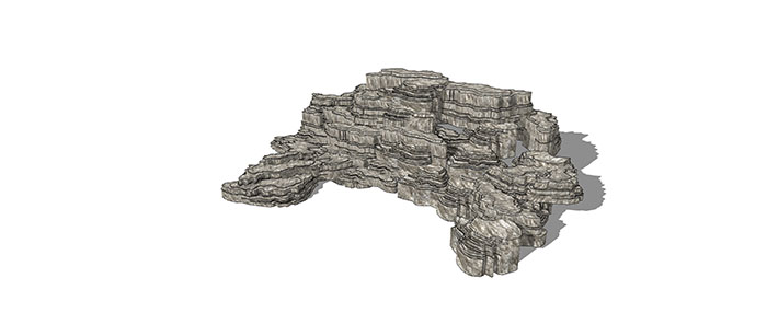 Small landscape garden design model