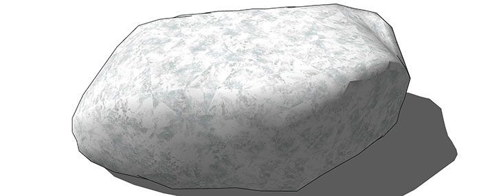 Small landscape garden design model