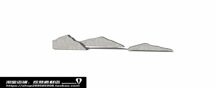Small landscape garden design model