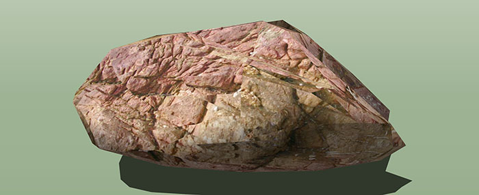 Small landscape garden design model