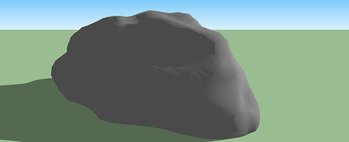 Small landscape garden design model