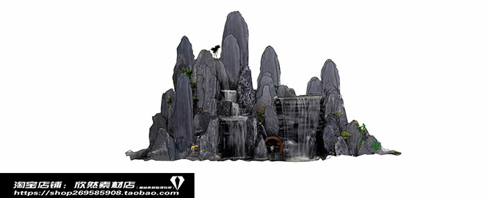 Small landscape garden design model