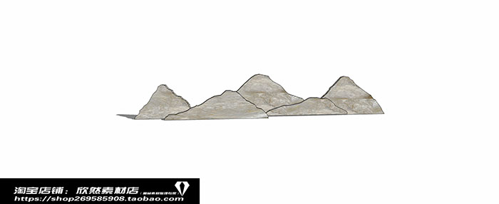Small landscape garden design model