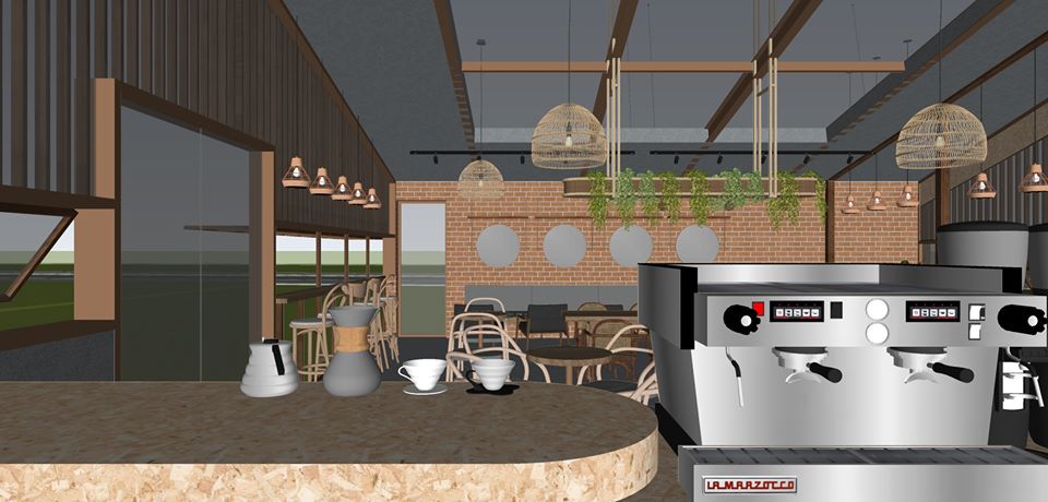 Coffee room Scene Sketchup  by CaDui 1