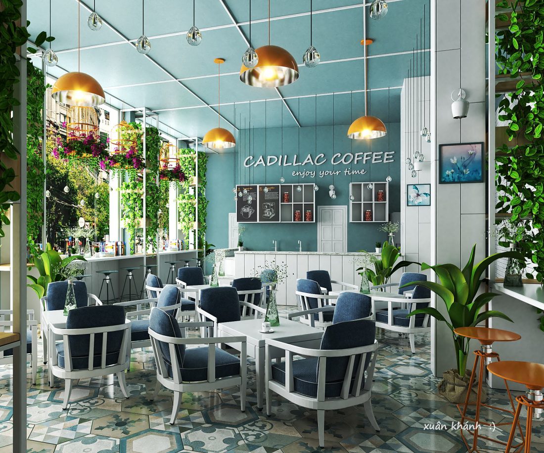 Coffee room Scene Sketchup  by Xuan Khanh scaled