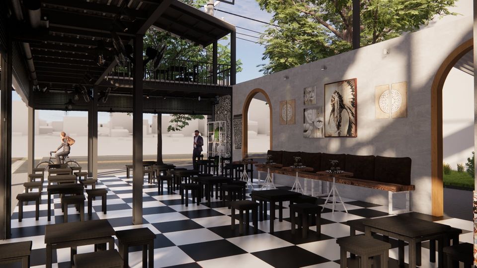 Coffee room Scene Sketchup  by Minh Quang Tran 1