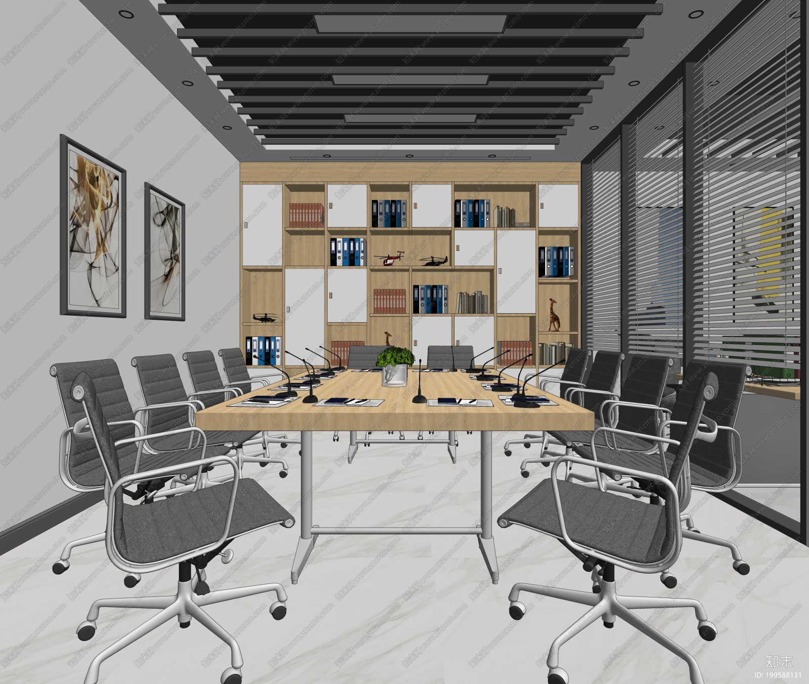  Office Room Sketchup  by Dinh Thanh