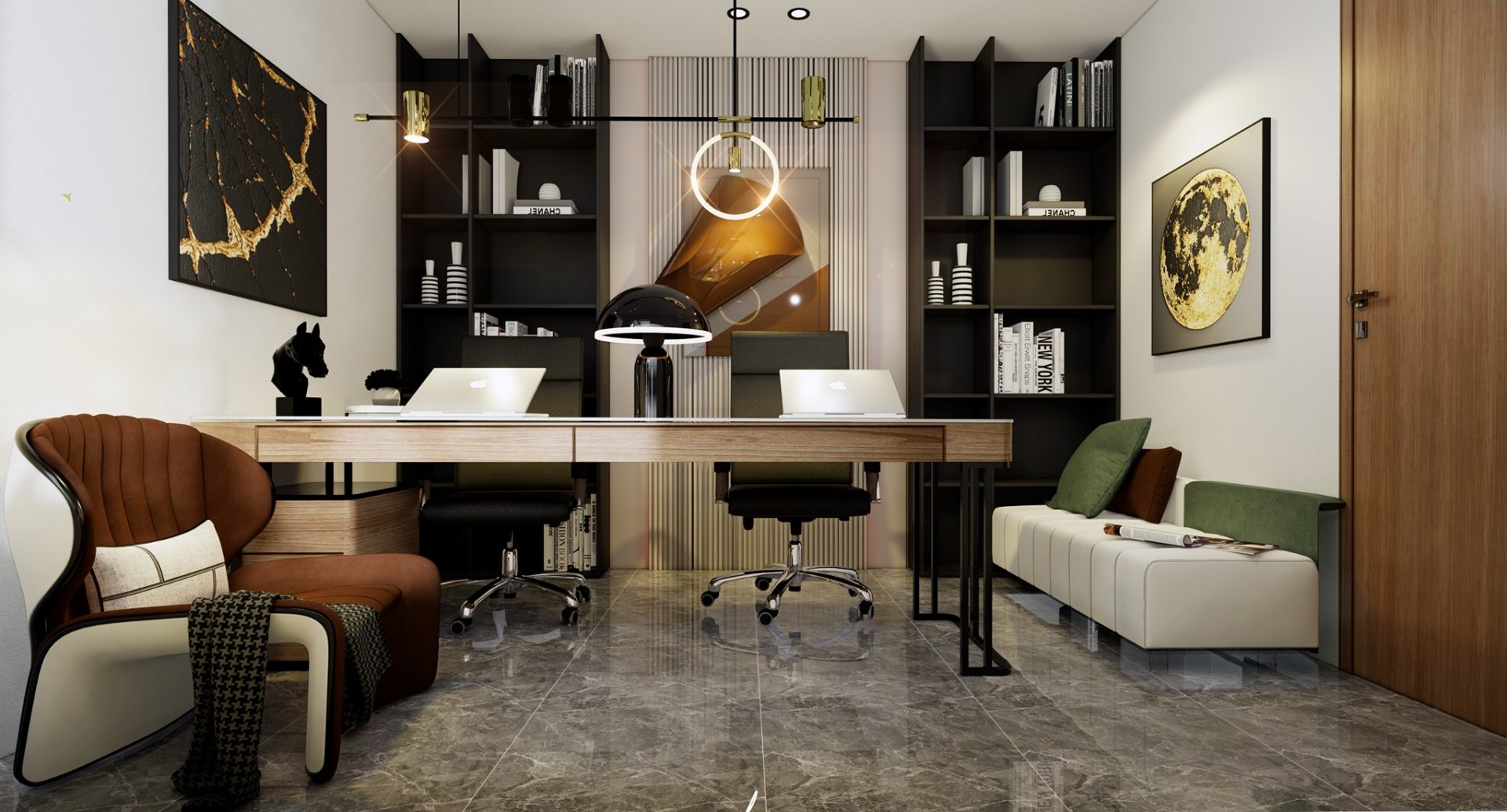 Office Room Scene Sketchup  by Kts Hai Au 1