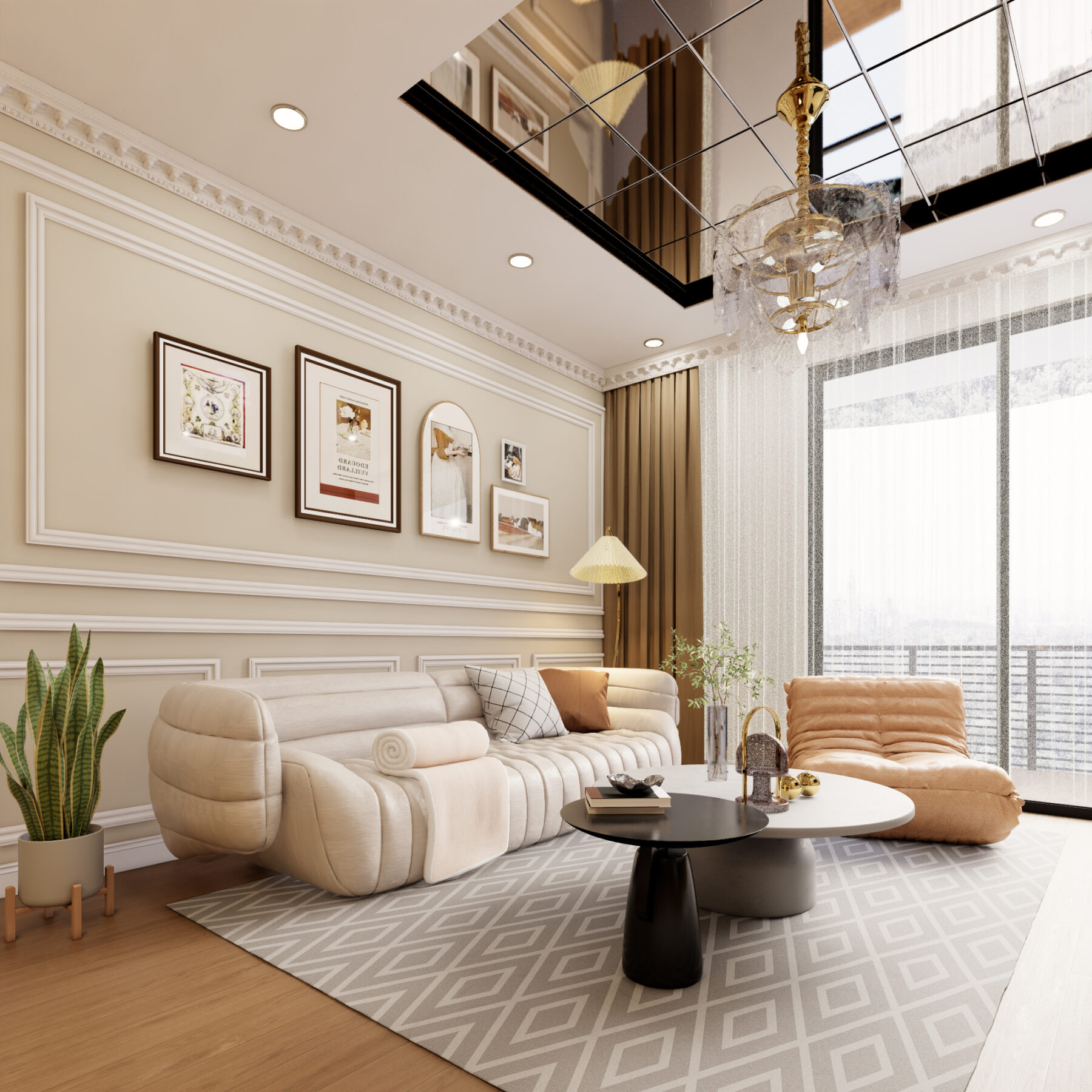  Living Room Kitchen Interior Sketchup File