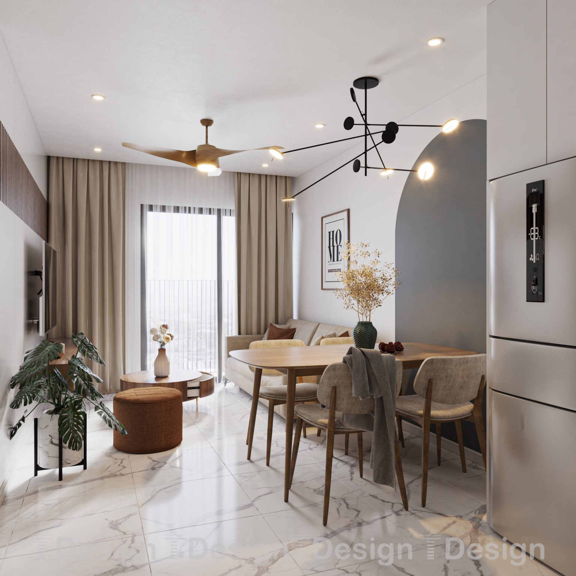 Living Kitchenroom Scene Sketchup  by Trong Thanh 1