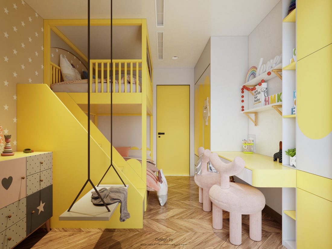 Children room Scene Sketchup  by Dinh Huy 1 scaled