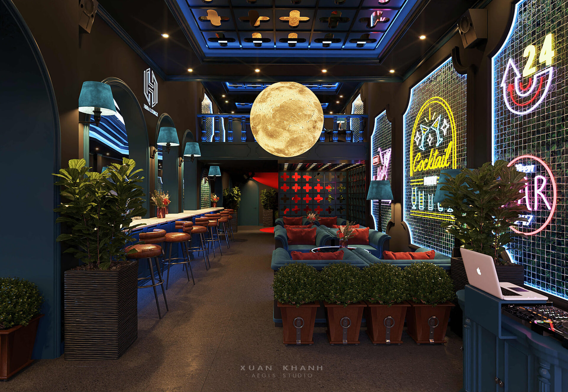 Bar Interior Sketchup  by Xuan Khanh 1