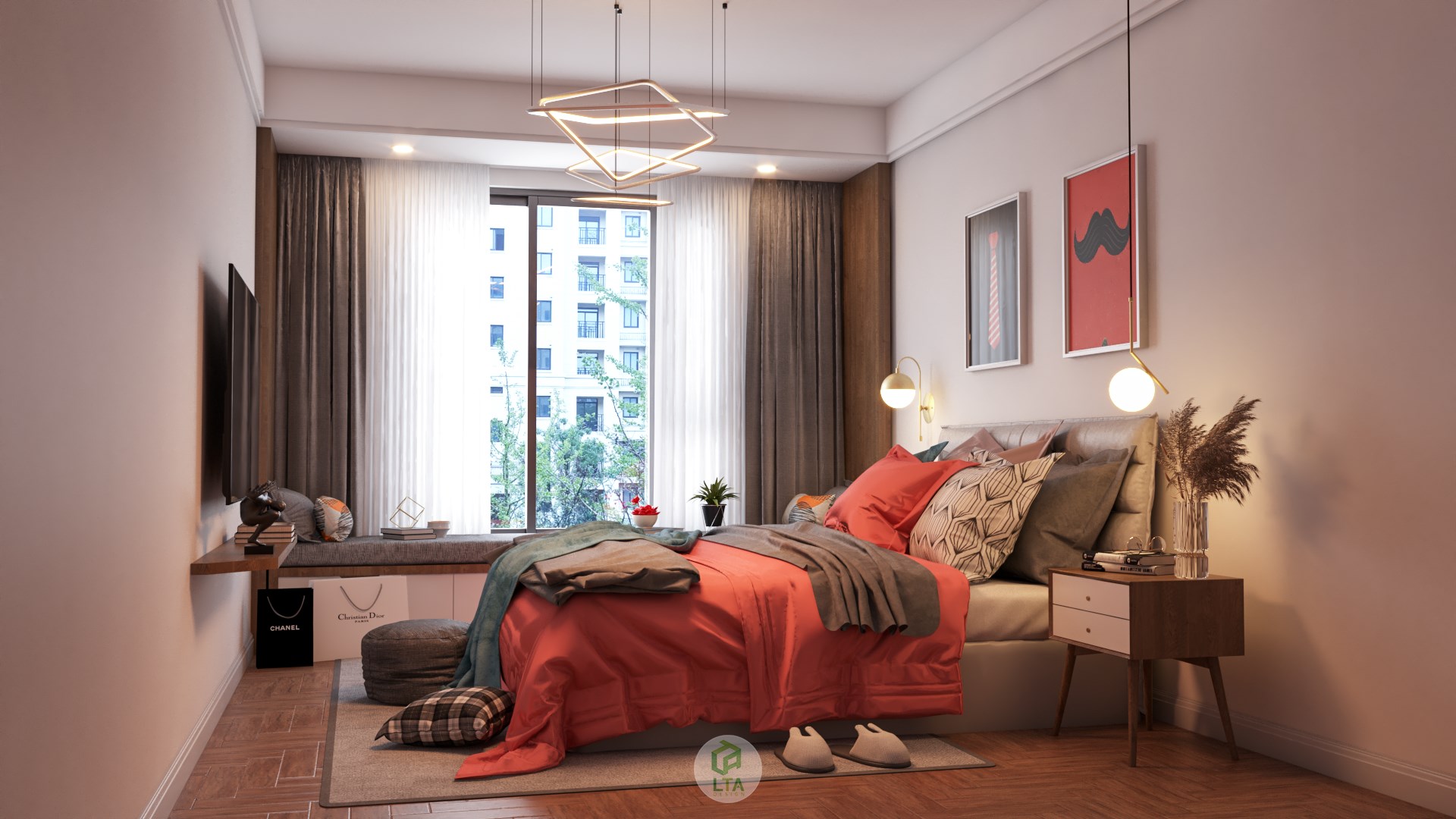 Bedroom Scene Sketchup  by Cao Hoang Nhat Long 1