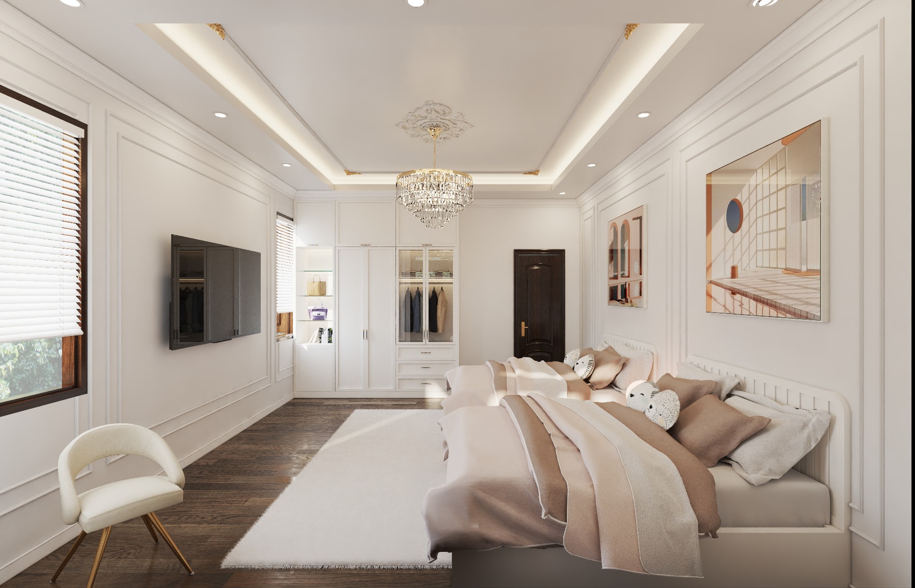  BedRoom Interior Sketchup  by Le Dinh Nam 2