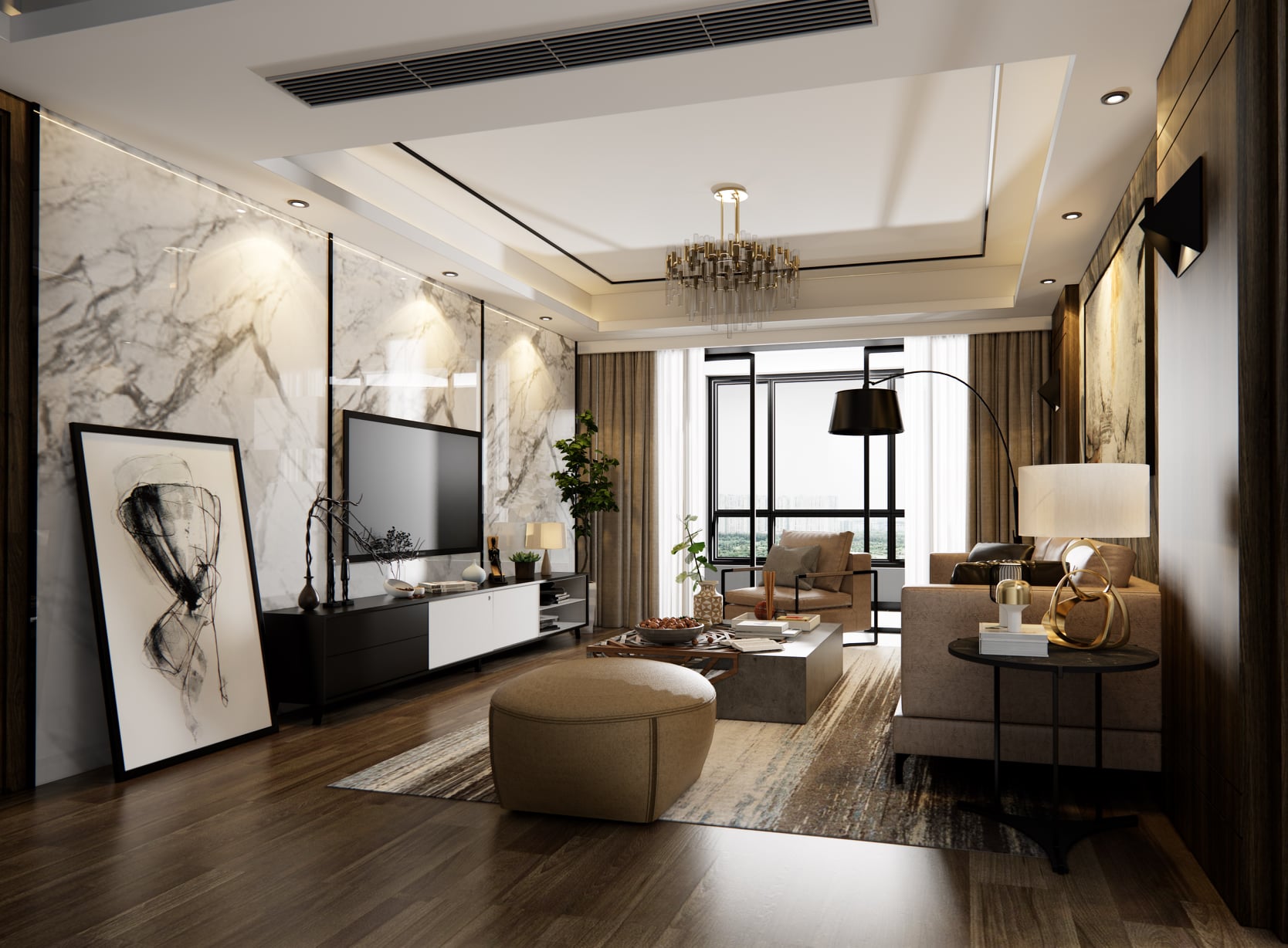 Livingroom Scene Sketchup  by Dinh Thanh