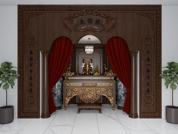  Altar Room Interior Sketchup  by Cu Been 1