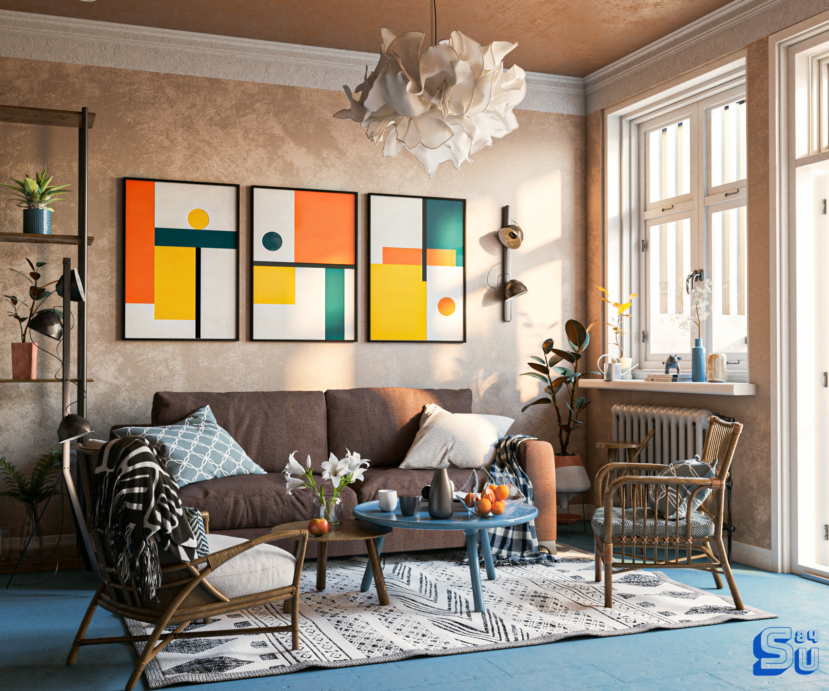  Living Room Interior Sketchup  by Tran Nam 1