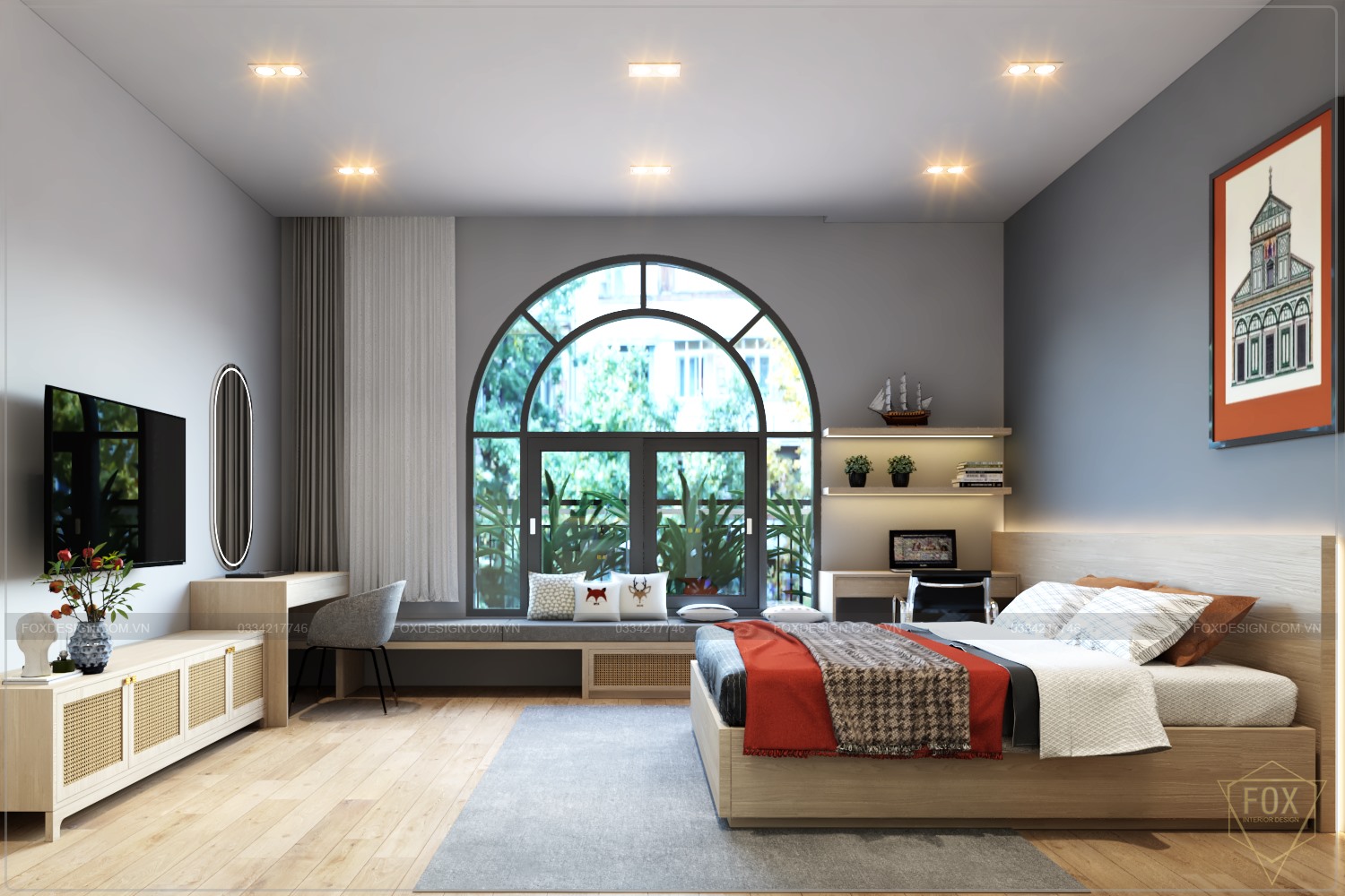 Bedroom Scene Sketchup  by Dai 4