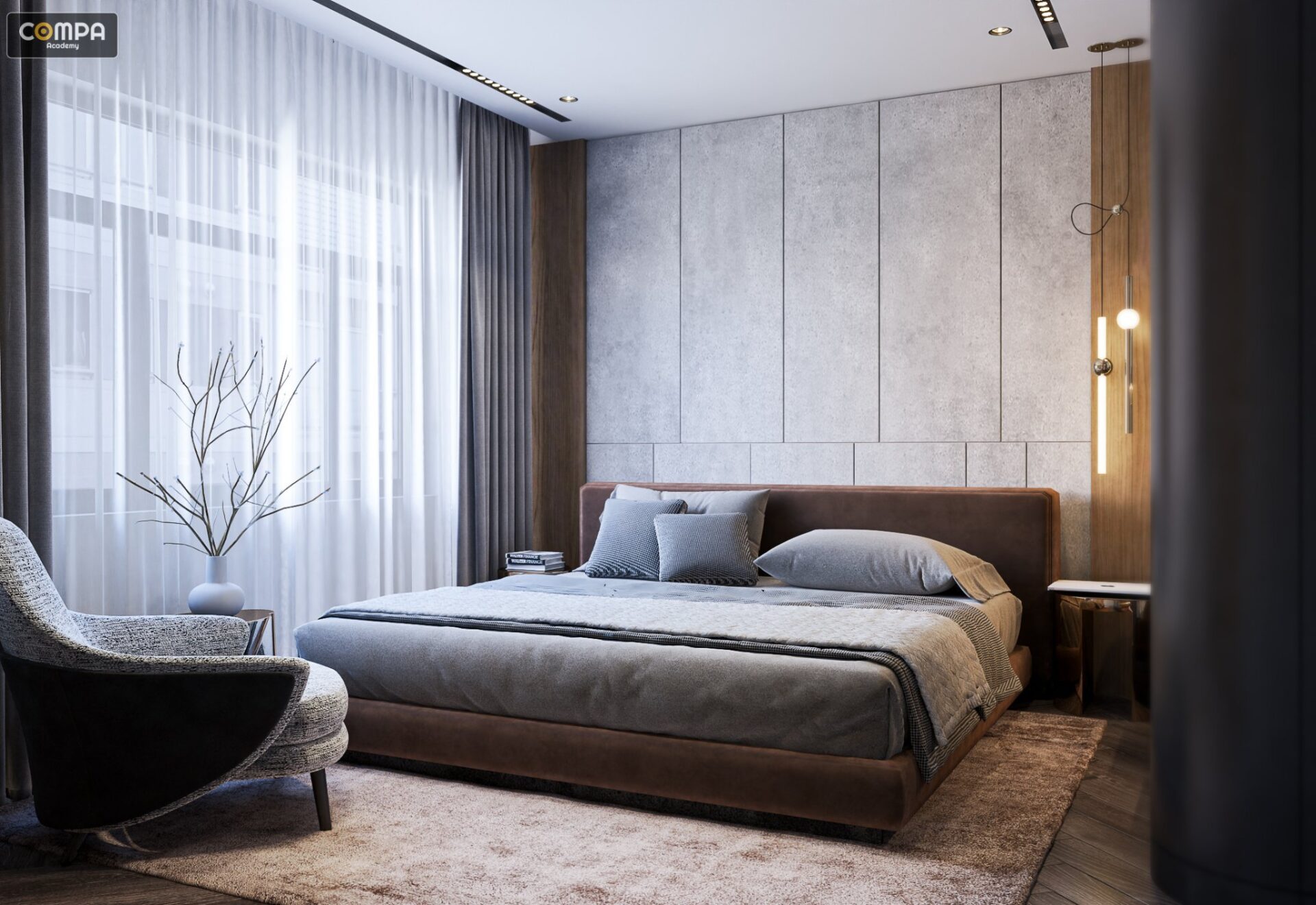 BedRoom Interior Sketchup  by Tran Viet Hung