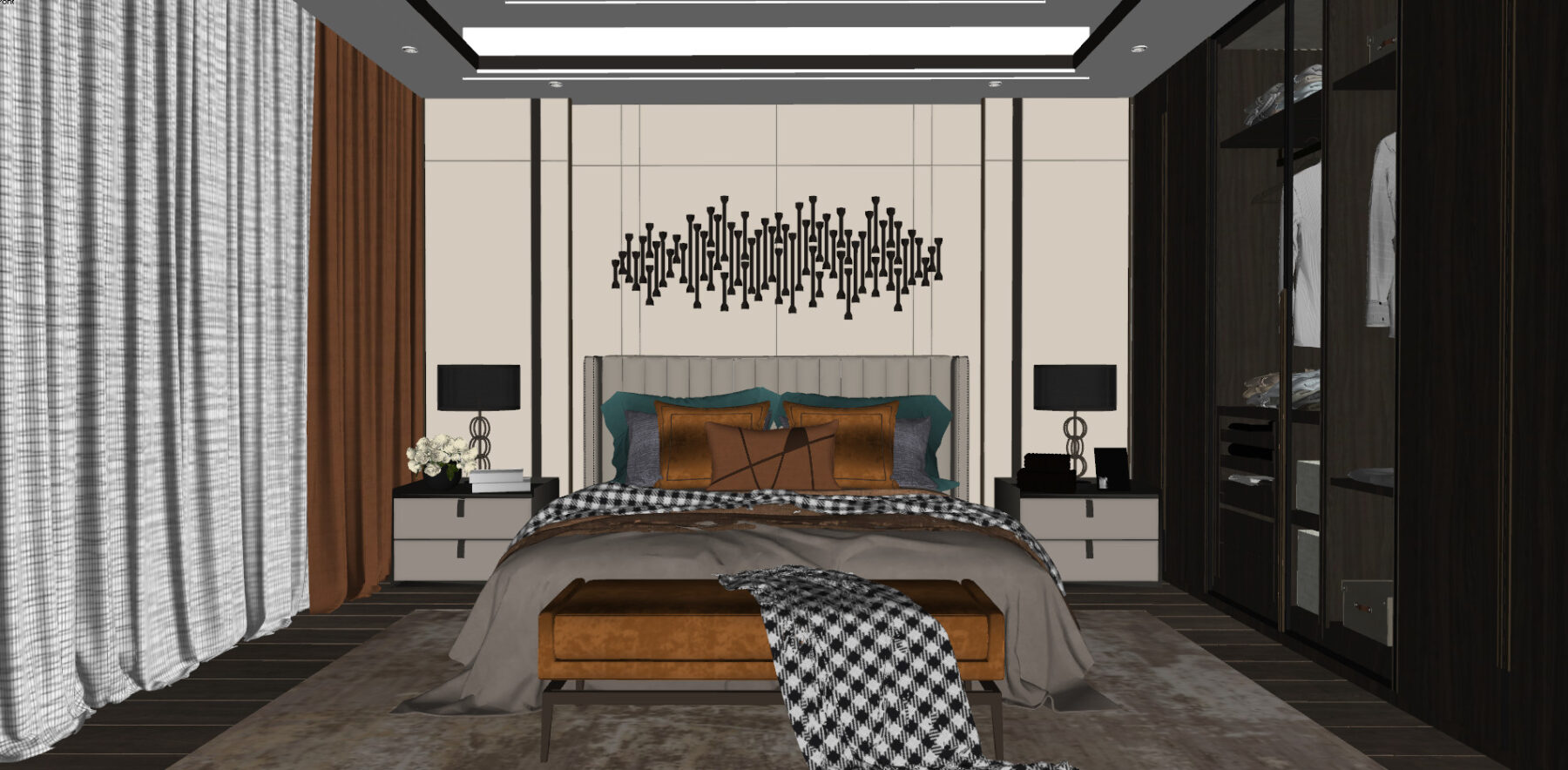  Bedroom Interior Sketchup File