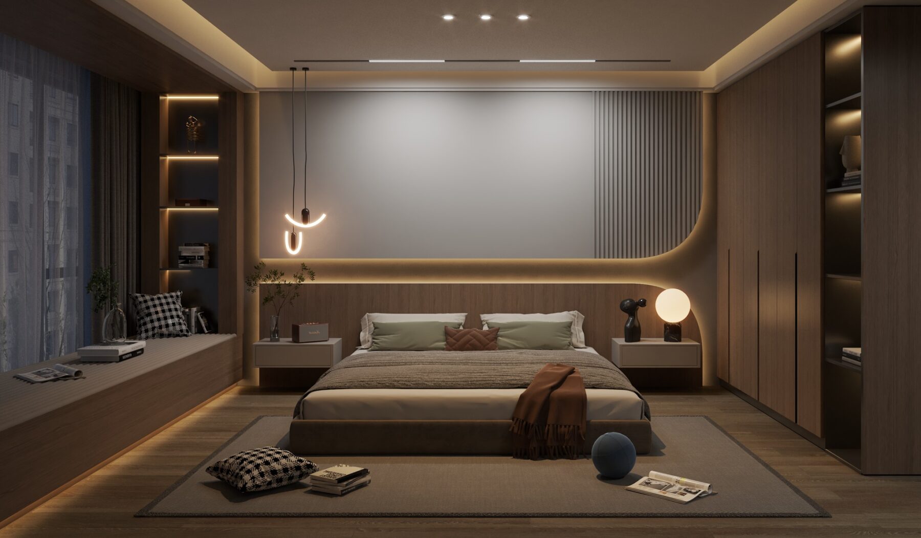  Bedroom Interior Sketchup File