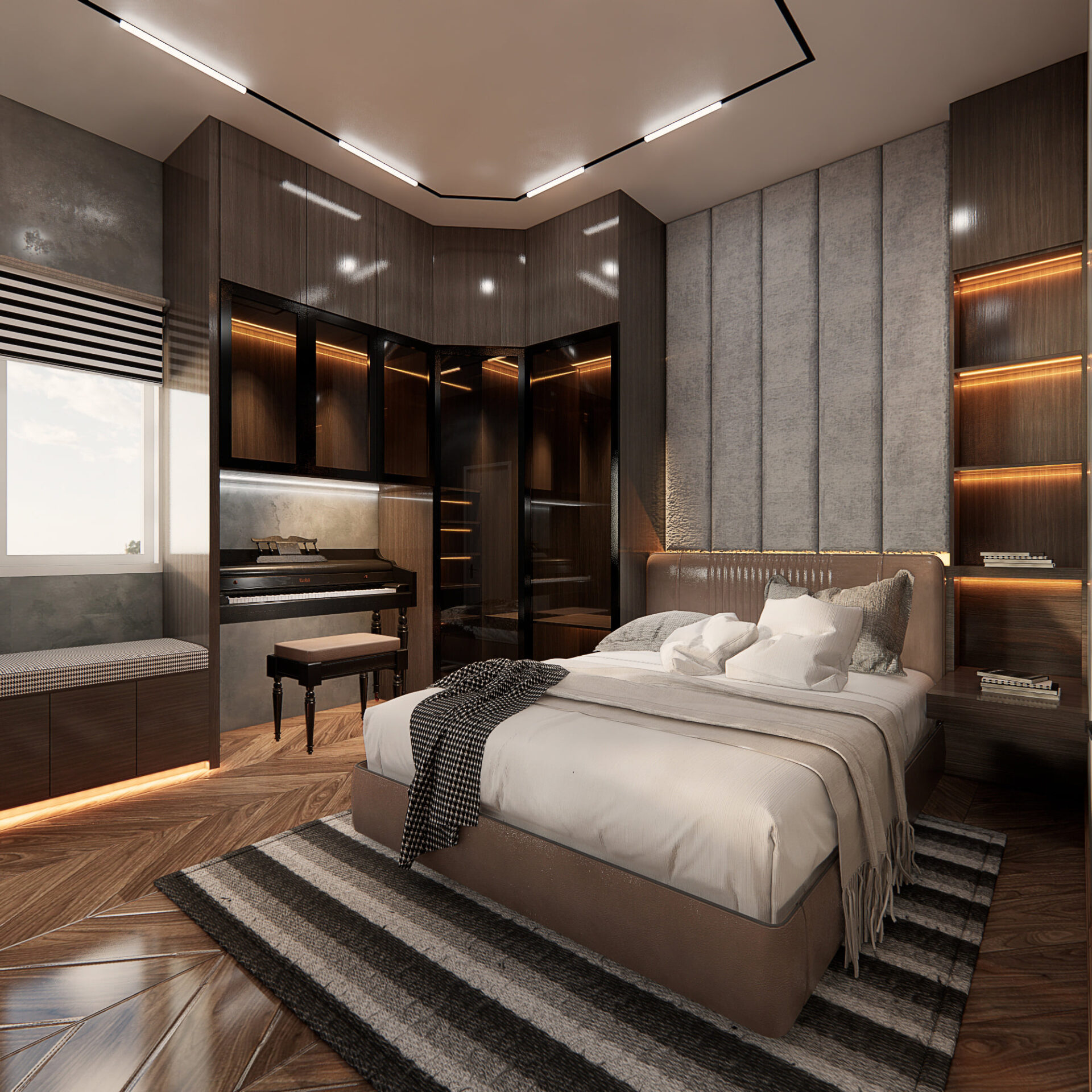 Bedroom Interior Sketchup  by Tran Huy 1