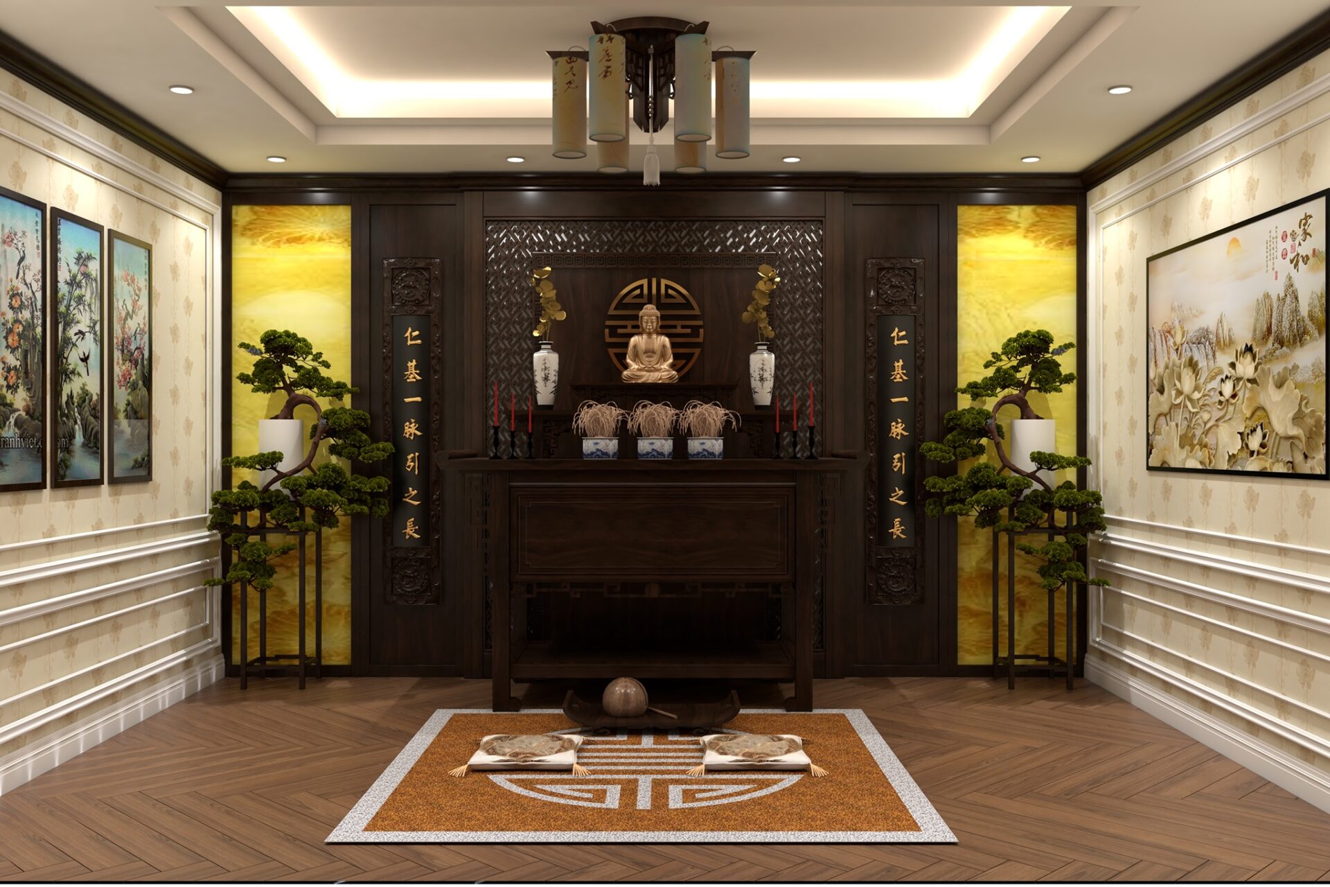 Altar Room Interior Sketchup  by Anna Nguyen