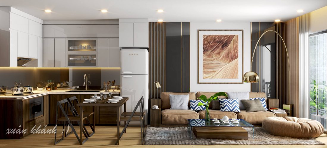Living Kitchenroom Scene Sketchup  by XuanKhanh scaled