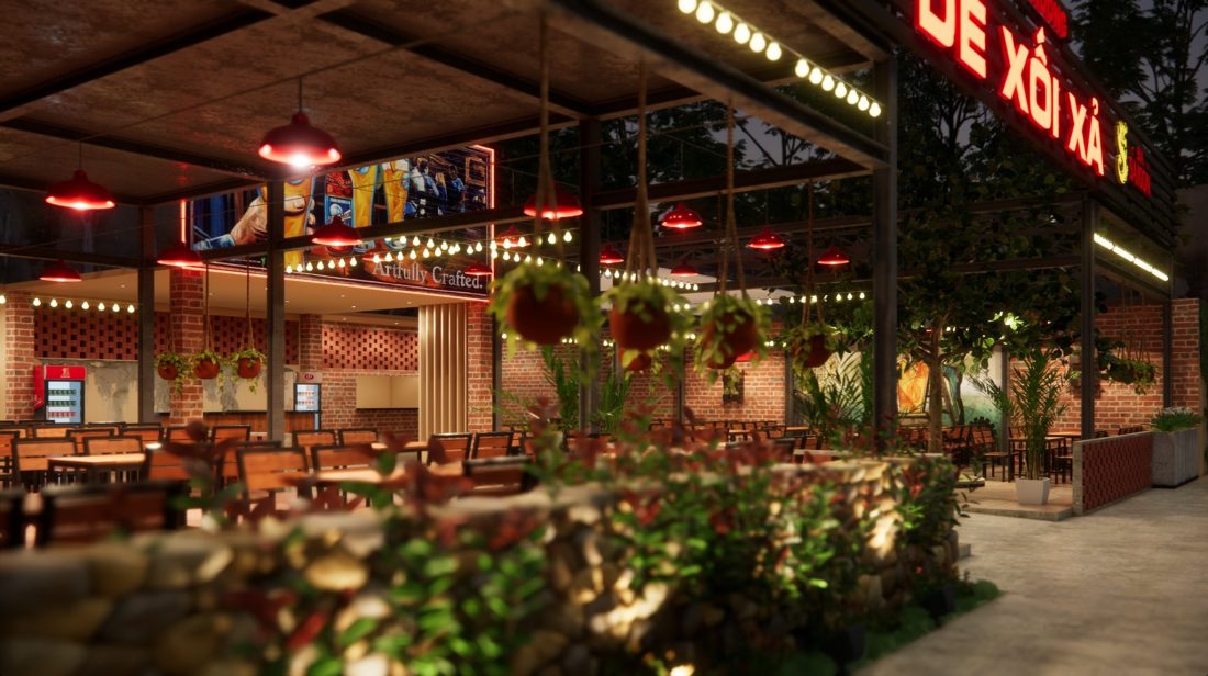 Interior Restaurant Scene Sketchup  by Tran Minh Luan 1 scaled