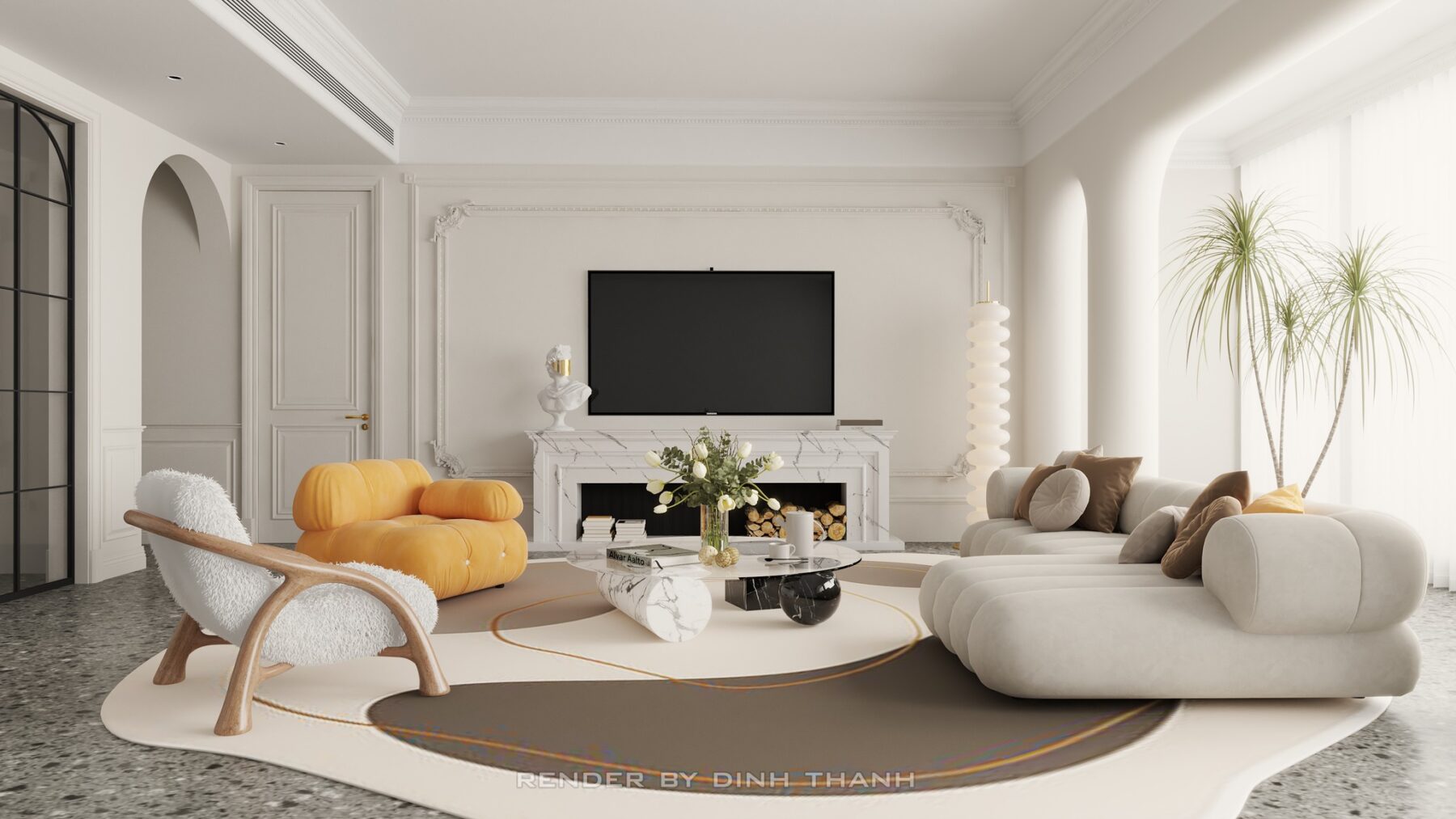  Living Room Interior Sketchup File