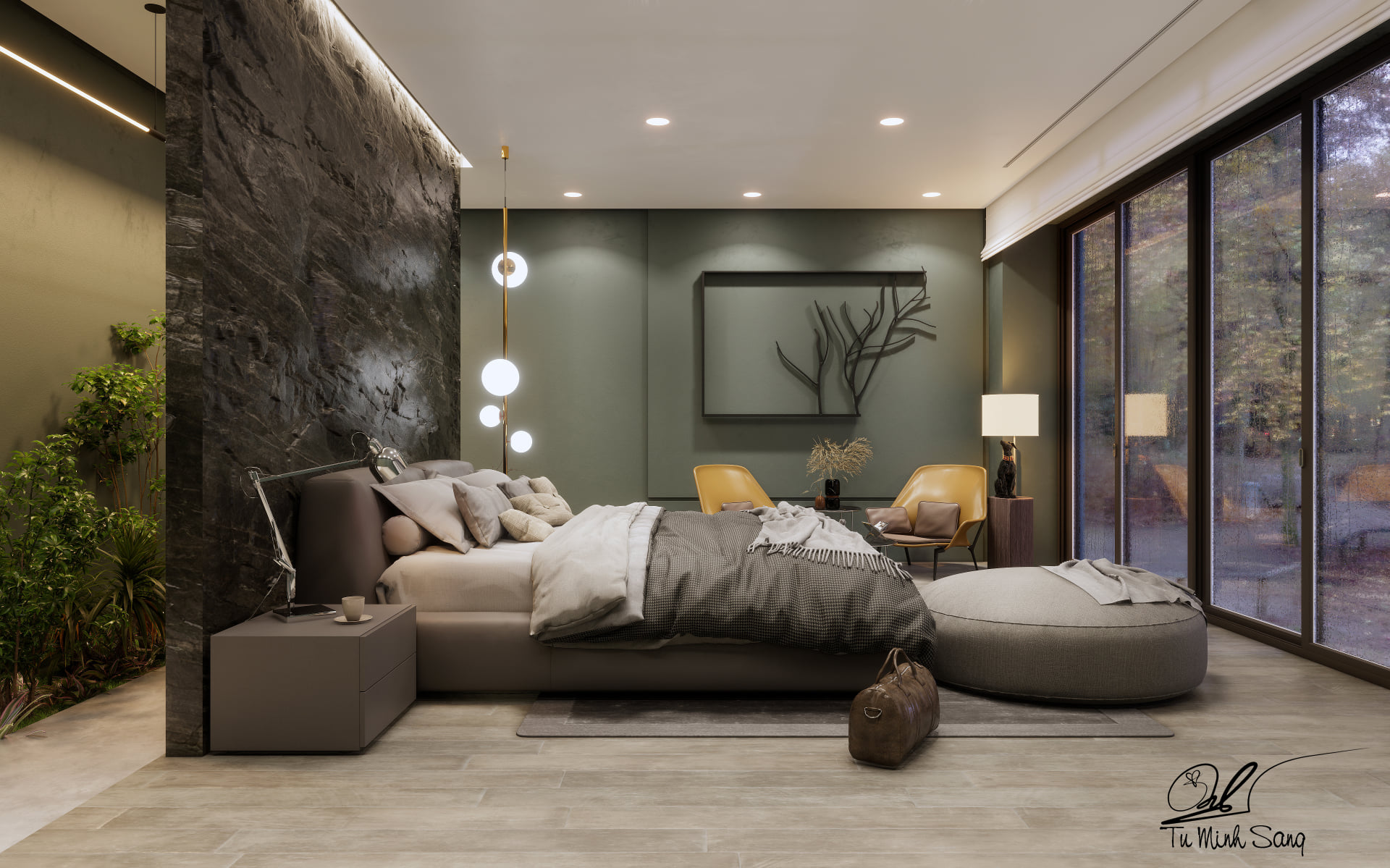  Bedroom Interior Sketchup  by Tu Minh Sang 1