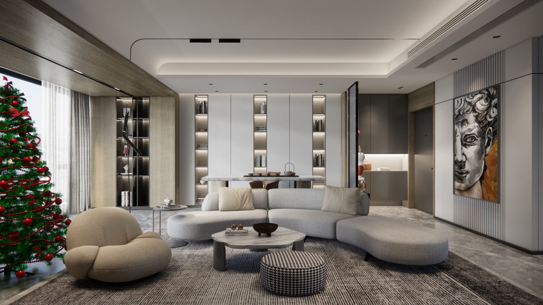  Living Room Interior Sketchup File