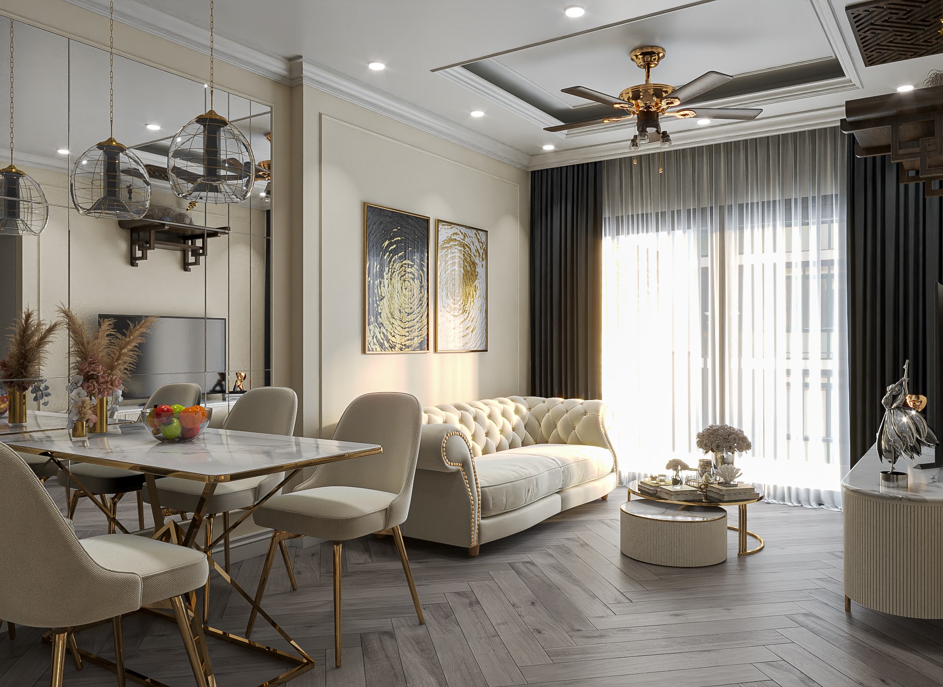 Apartment Interior Sketchup  by Vu Van Luong 1