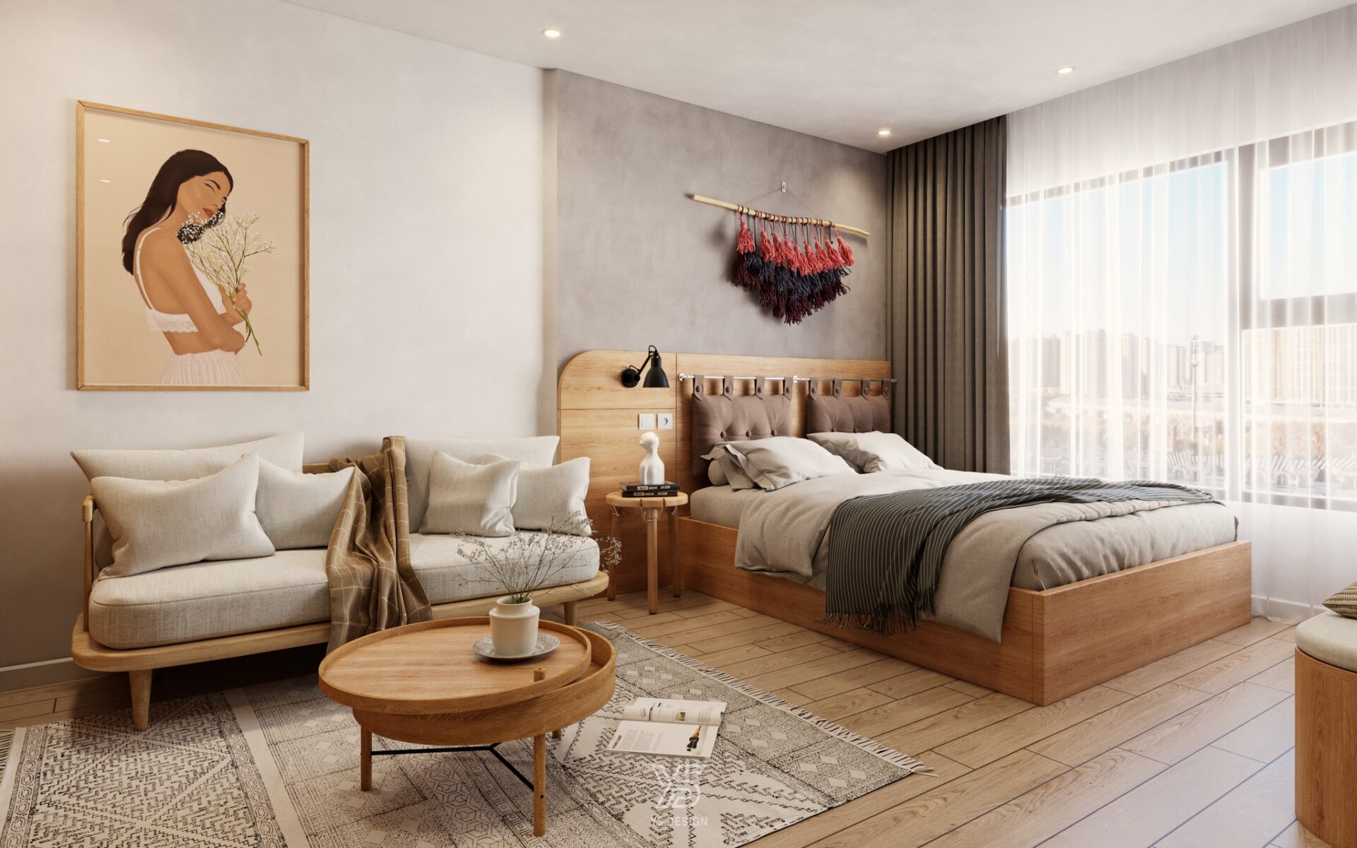 Apartment Interior Sketchup  by Huy Ung 1