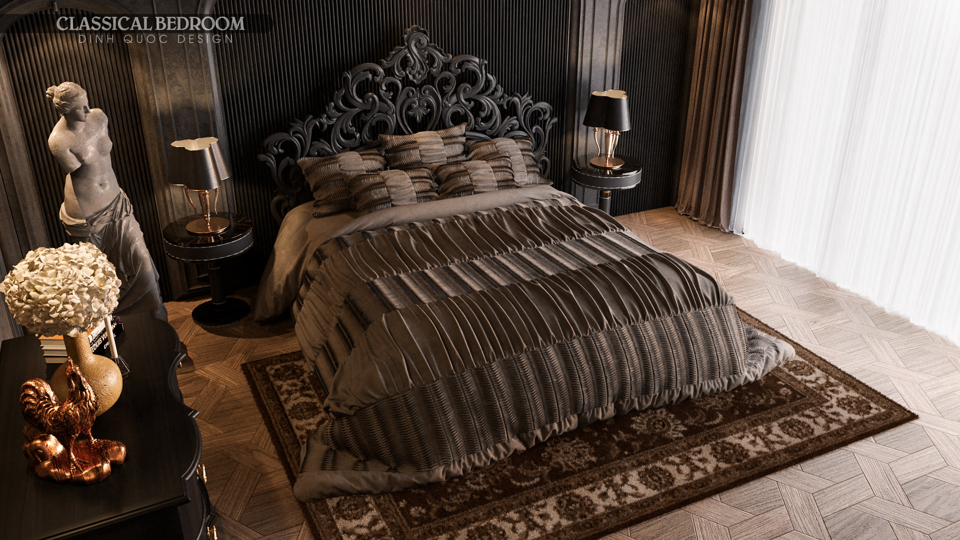 Bedroom Classic Scene Sketchup  by Nguyen Dinh Quoc 2