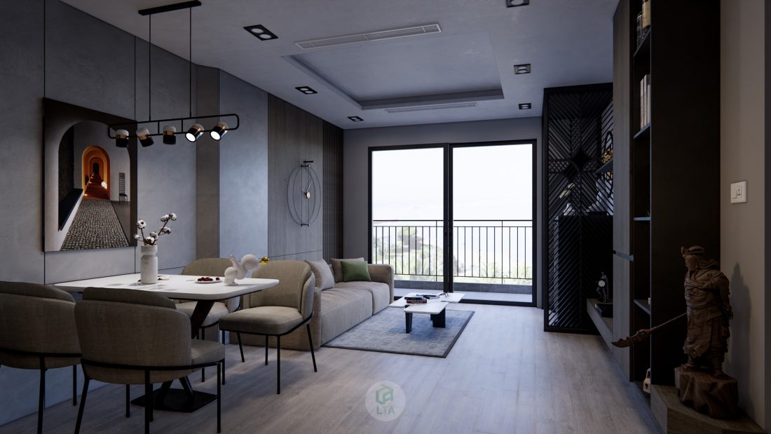 Livingroom Scene Sketchup  by Cao Hoang Nhat Long 3 scaled