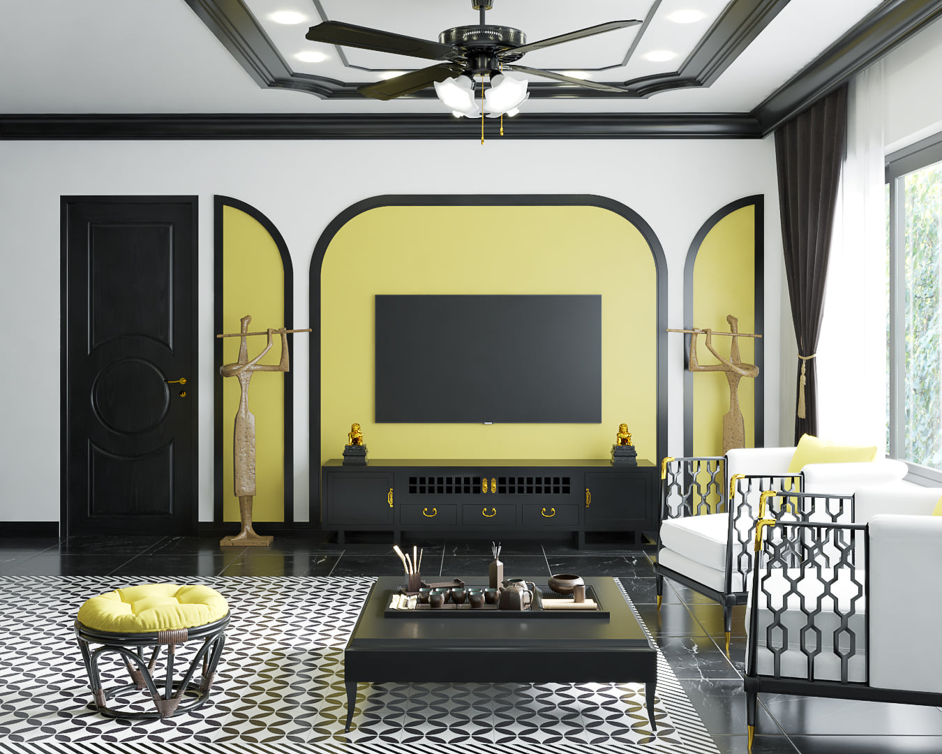 Living Room Scene Sketchup  by Duy Giang 2