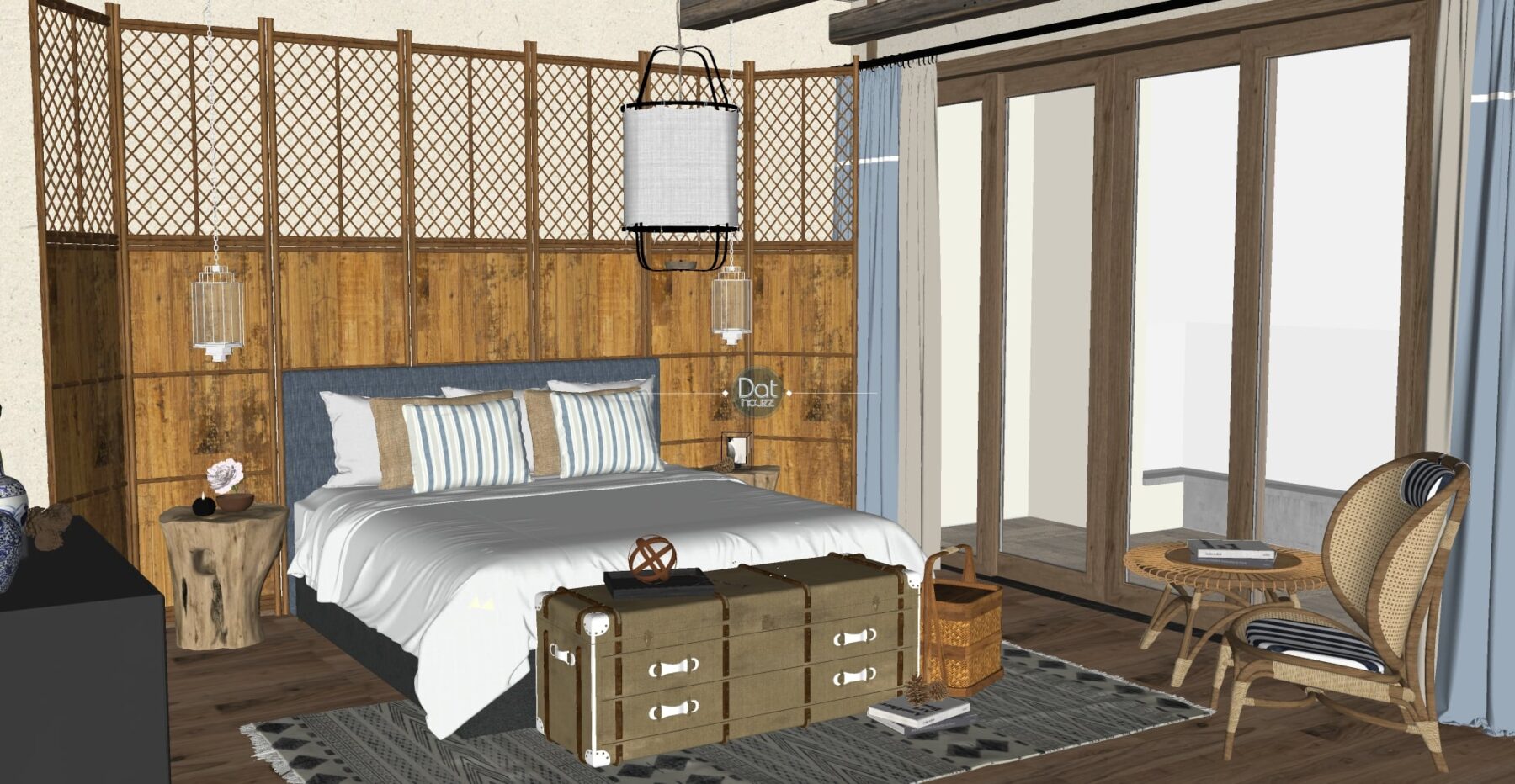  Bedroom Interior Sketchup File