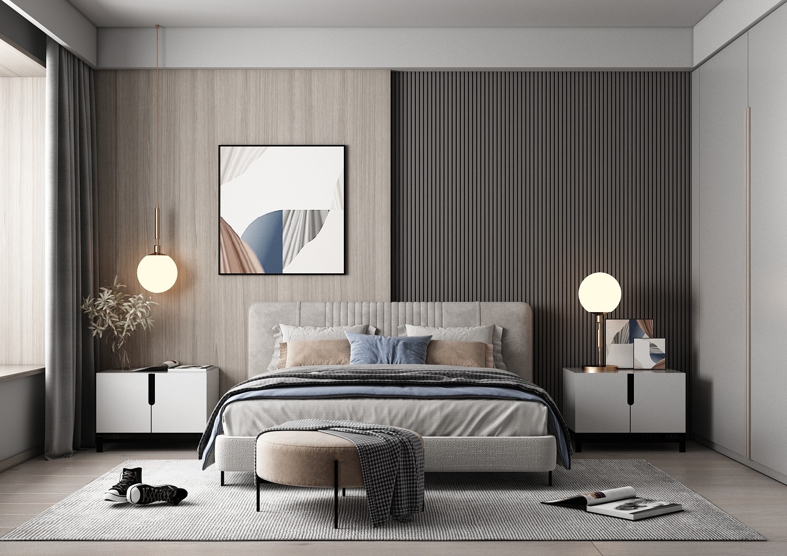  Bedroom Interior Sketchup File