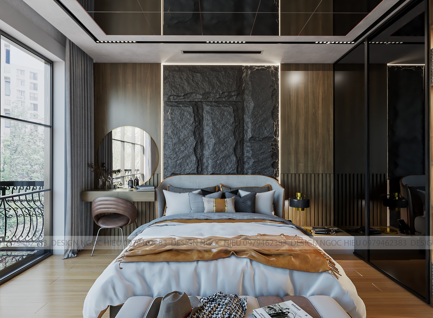  BedRoom Interior Sketchup  by Ngoc Hieu 1