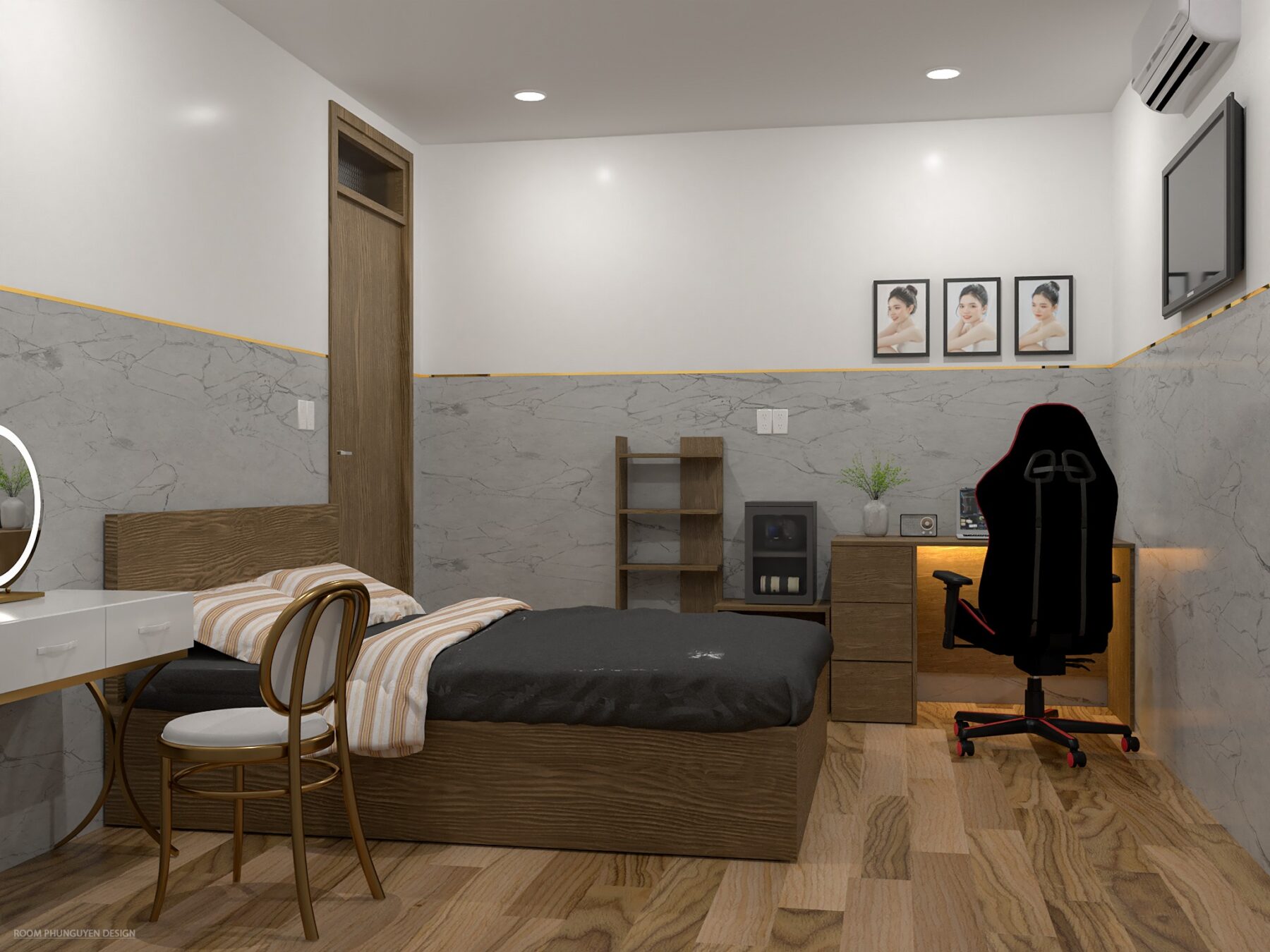  Bedroom Interior Sketchup File