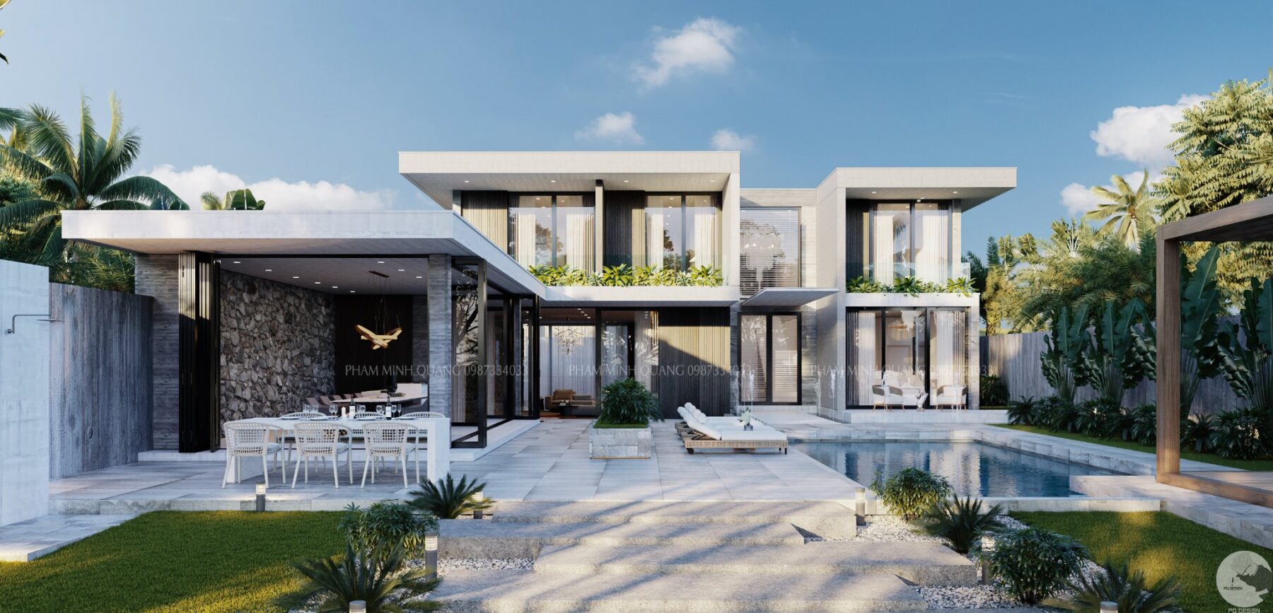  Villa Exterior Sketchup File