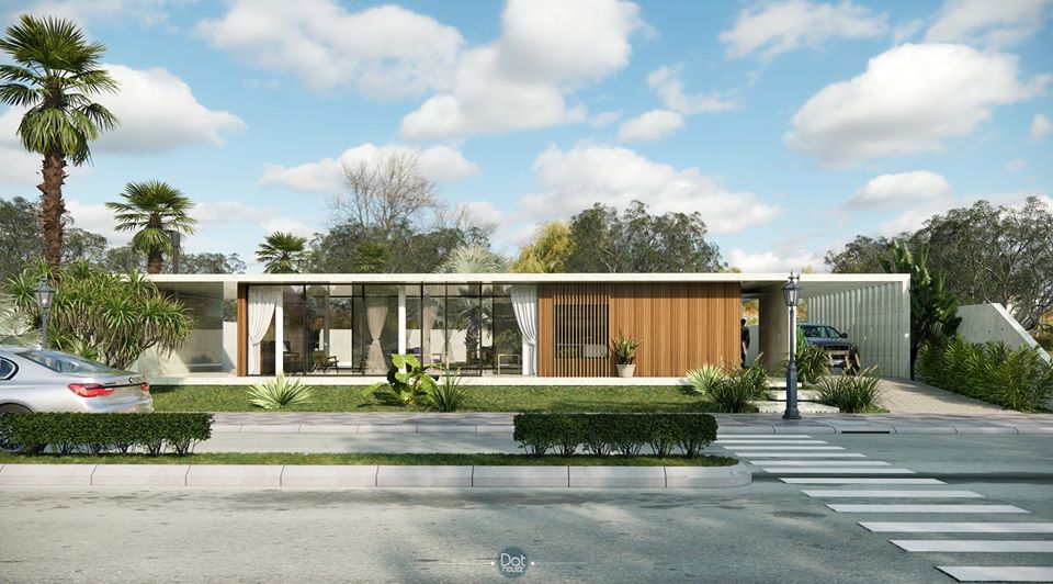 Exterior House Scene Sketchup  by DatHouzz 1