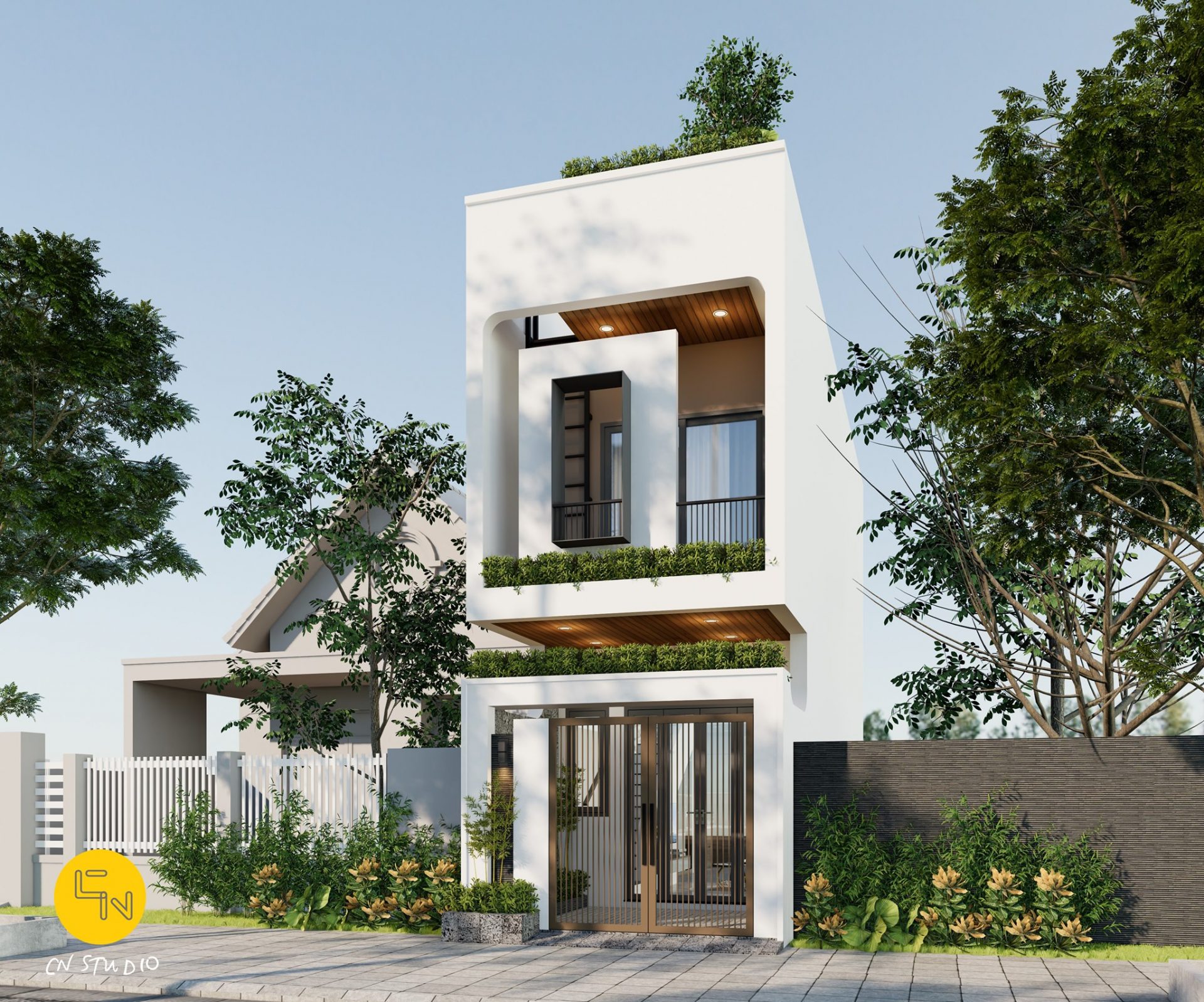 Exterior House Scene Sketchup  by Pham Thanh Cong 1