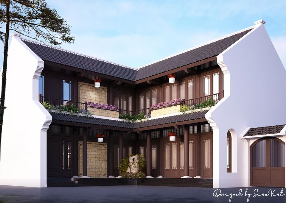 Exterior House Scece Sketchup  by Kts NguyenChi Cong