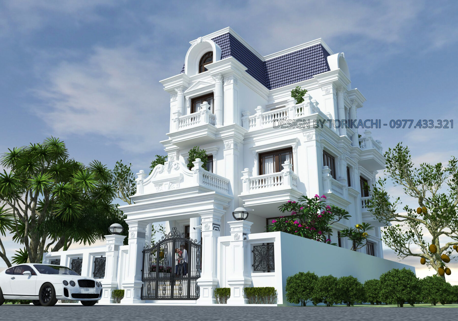  Villa Exterior Sketchup File